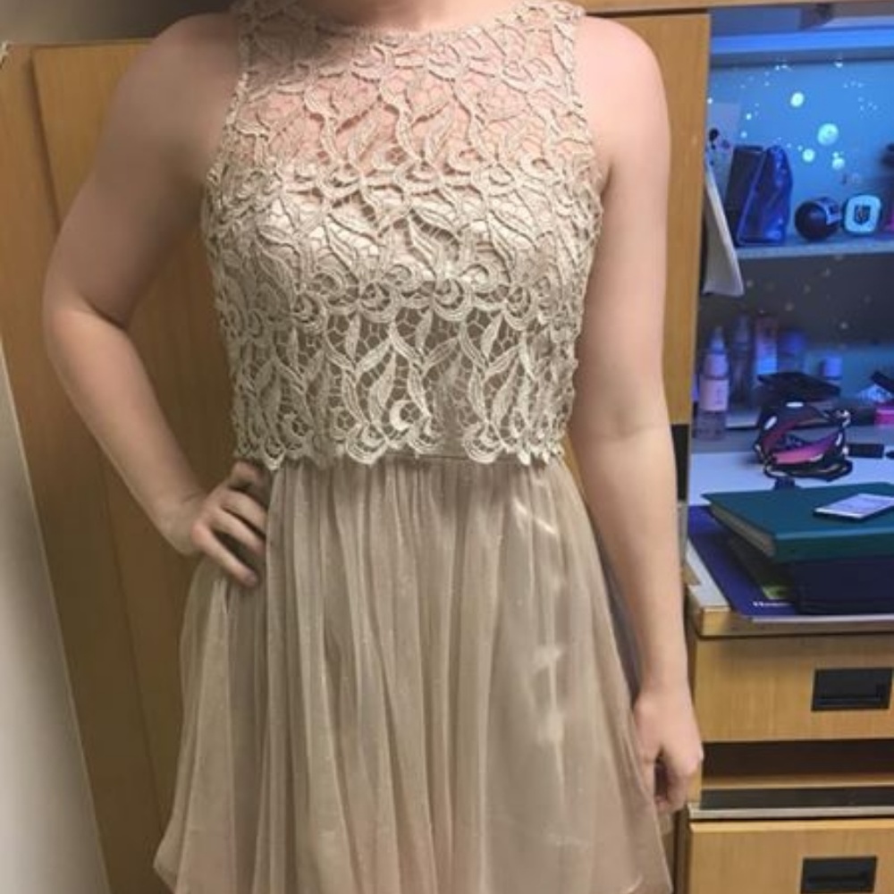 Champagne Cocktail Dress Size 5/6
